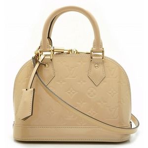 Louis Vuitton Alma BB 2WAY Handbag Vernis Dune